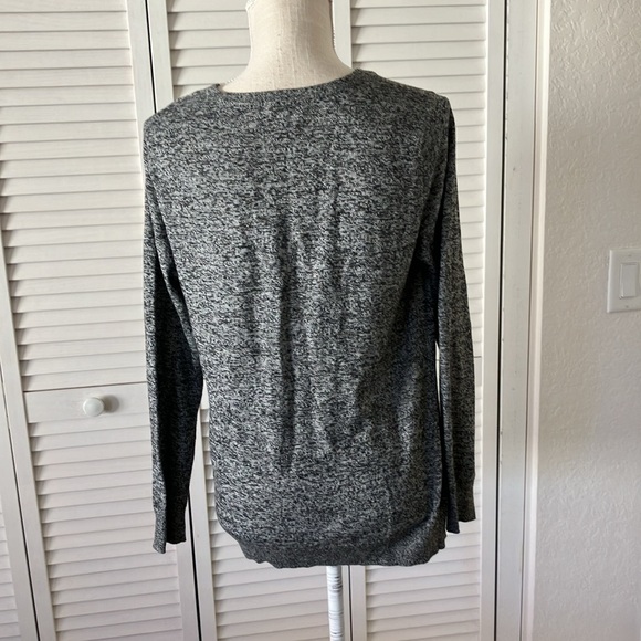 Calvin Klein women’s heather gray cowl light sweater top size S great condition‎ - Picture 3 of 5